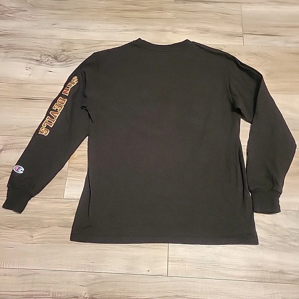 Arizona State‎ T-shirt YM 7-8 Black Sun Devils Long Sleeve Graphic Youth Tee